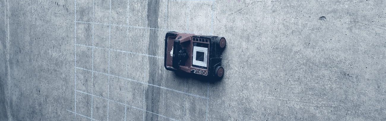 Ground penetrating radar survey across a concrete slab